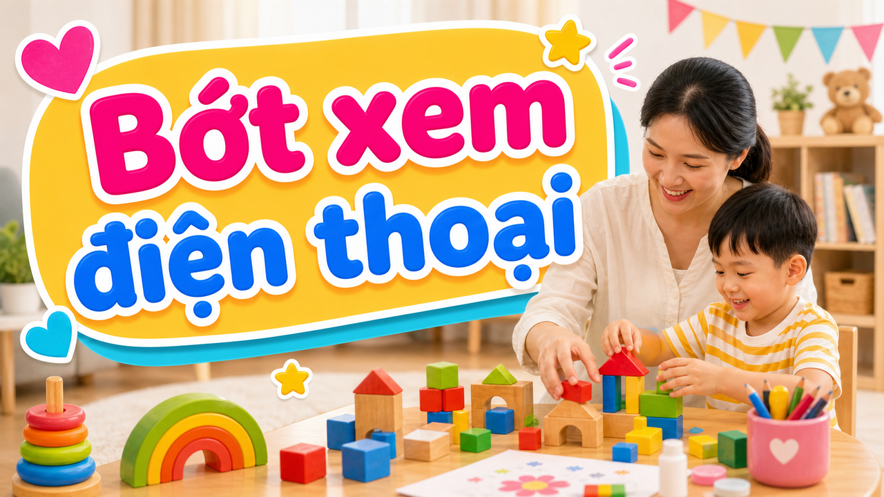 Đồ chơi giúp bé bớt xem điện thoại: chọn sao cho hiệu quả?