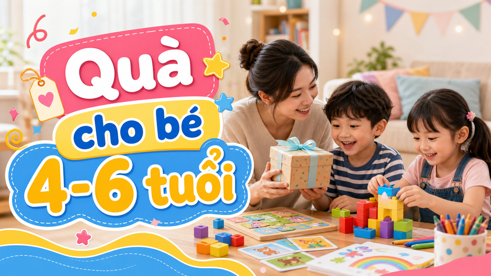 Quà tặng cho bé 4-6 tuổi: gợi ý đồ chơi vừa vui vừa học