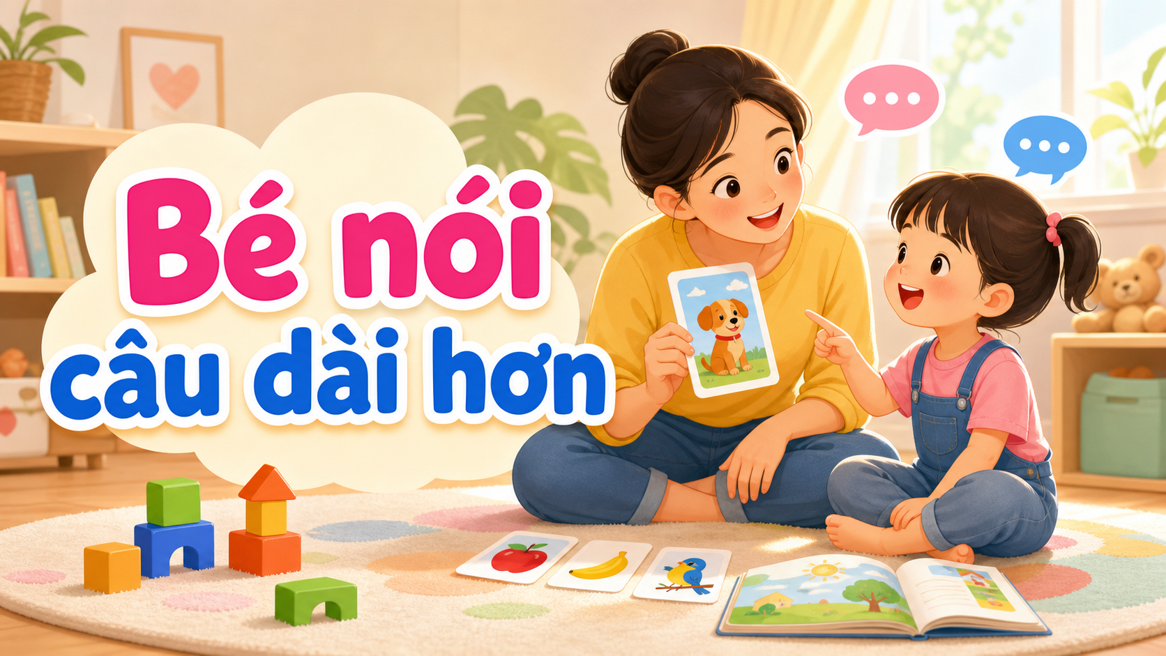 Trò chơi phát triển ngôn ngữ cho bé và giúp bé nói câu dài hơn