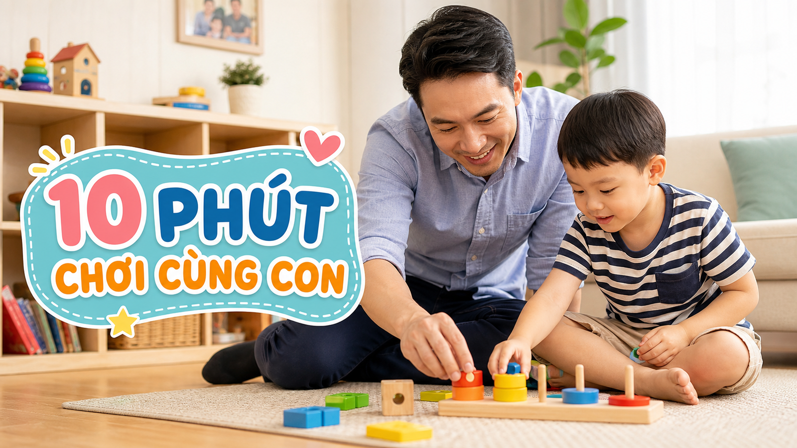 Cha mẹ bận rộn chơi gì với con trong 10-15 phút mỗi ngày?