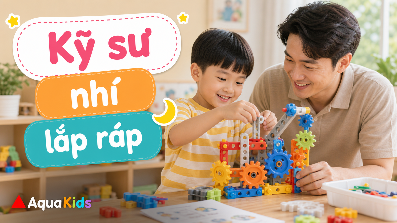 Đồ chơi kỹ sư cho bé 6-9 tuổi: gợi ý bộ lắp ráp giúp con hiểu cách máy móc hoạt động