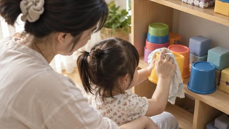 Minh họa riêng cho bài Robot đồ chơi cho bé: chọn kiểu điều khiển hay lắp ráp theo tuổi? - cảnh chơi 2, không có chữ trên ảnh