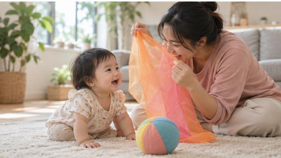 Minh họa riêng cho bài Chơi bán hàng giả vờ với bé: học đếm, chờ lượt và nói chuyện vui - cảnh chơi 1, không có chữ trên ảnh