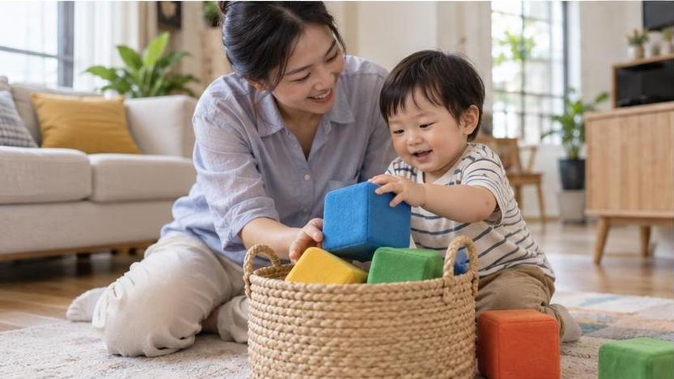 Minh họa riêng cho bài Xe buýt đồ chơi cho bé: biến chuyến đi giả vờ thành giờ kể chuyện - cảnh chơi 1, không có chữ trên ảnh