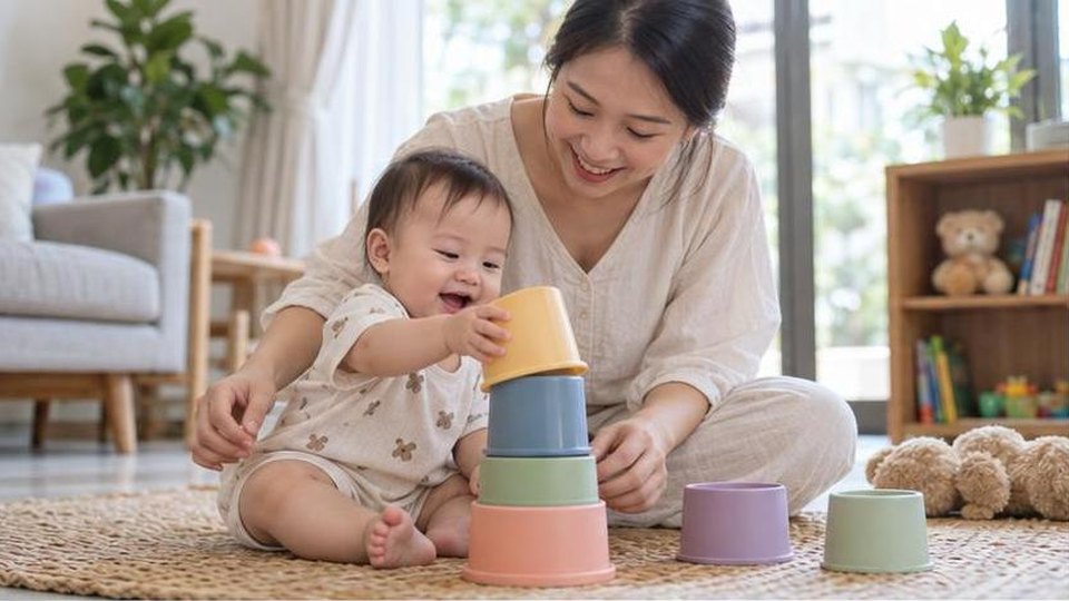 Minh họa riêng cho bài Trò chơi thăng bằng trong nhà cho bé: vận động nhẹ và an toàn - cảnh chơi 1, không có chữ trên ảnh