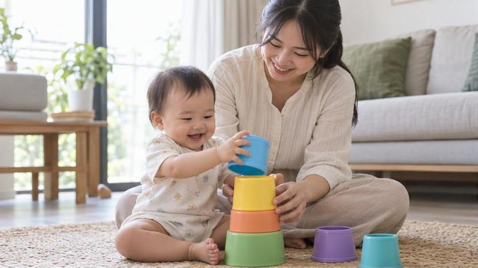 Minh họa riêng cho bài Trò chơi úp thẻ ghép cặp cho bé: nhớ vui mà không ép học - cảnh chơi 2, không có chữ trên ảnh