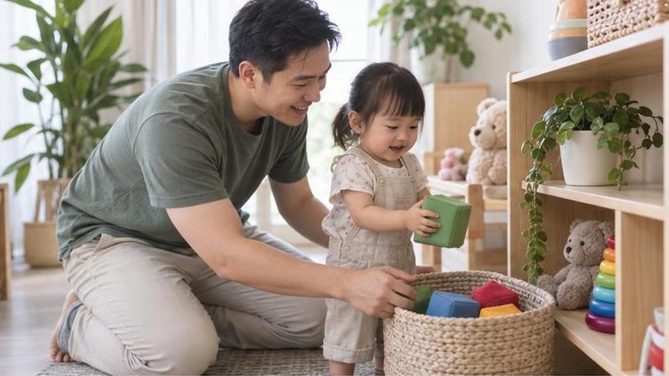Minh họa riêng cho bài Trò chơi úp thẻ ghép cặp cho bé: nhớ vui mà không ép học - cảnh chơi 3, không có chữ trên ảnh
