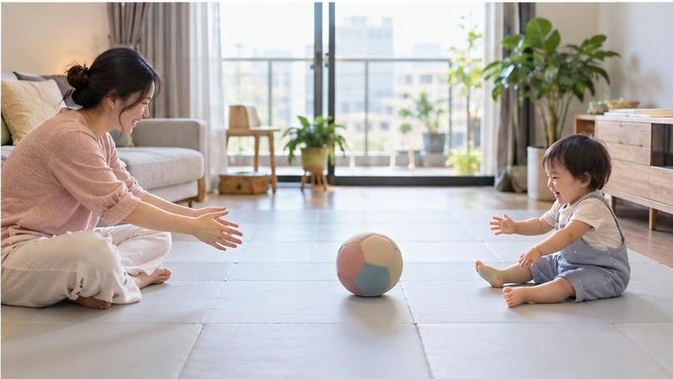 Bé thực hành chơi nước với bé 2-3 tuổi với đồ chơi an toàn và người lớn quan sát