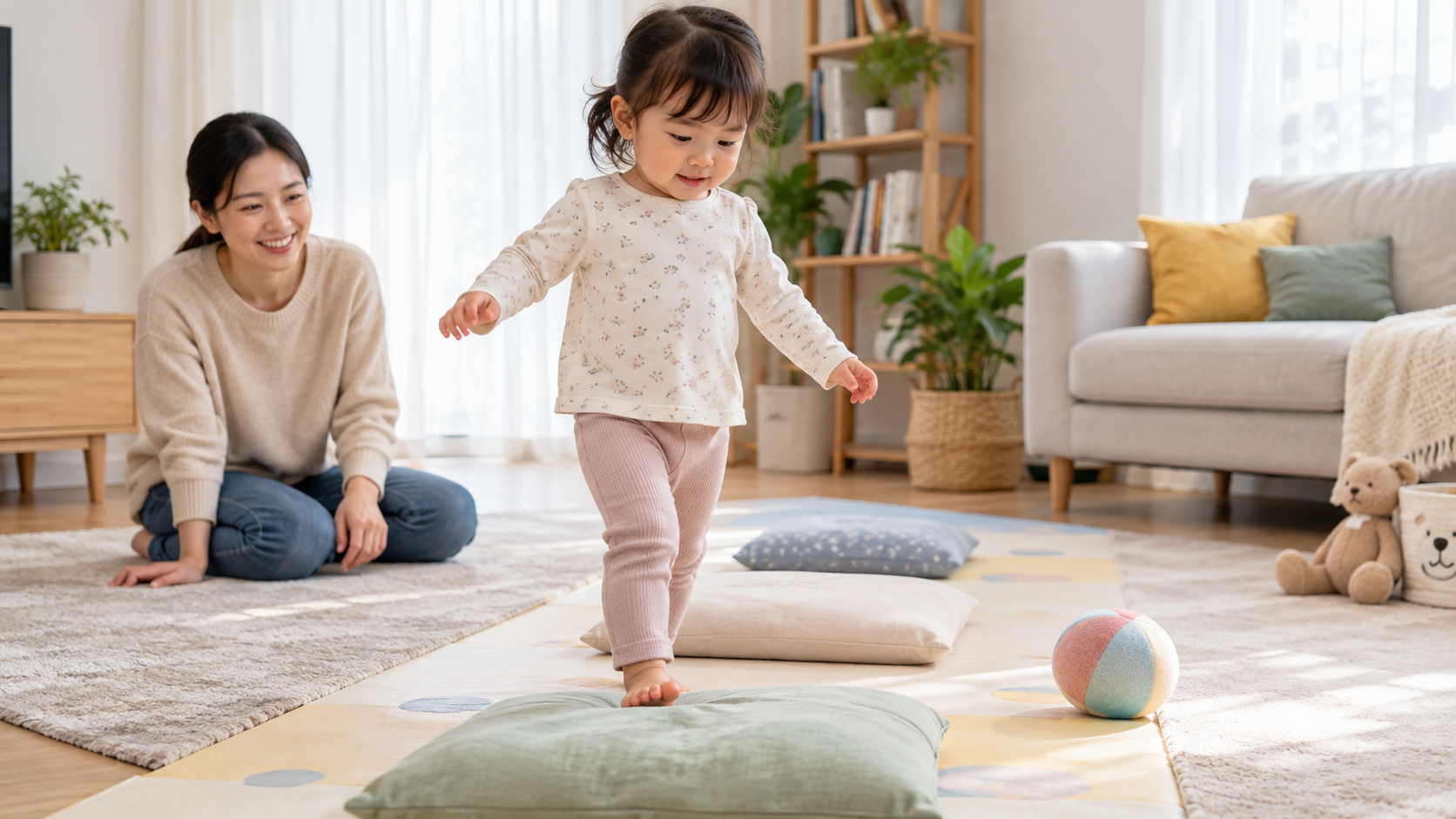 Lối đi an toàn cho bé 2-3 tuổi: 5 trò vận động nhẹ trong nhà