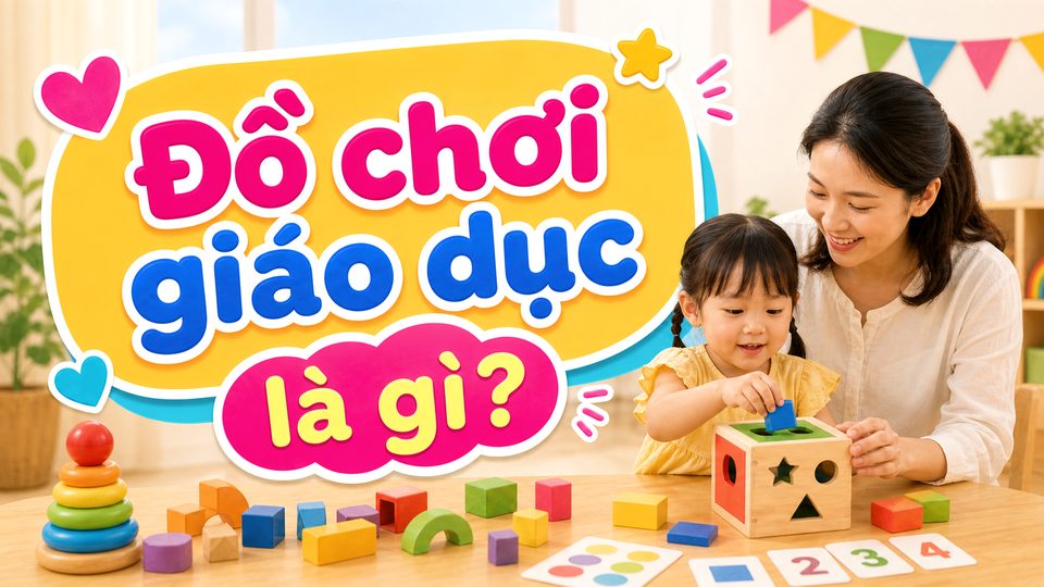 Minh họa cách chơi đồ chơi theo tính cách của bé cùng bé độ tuổi của bé không dùng chữ trên ảnh