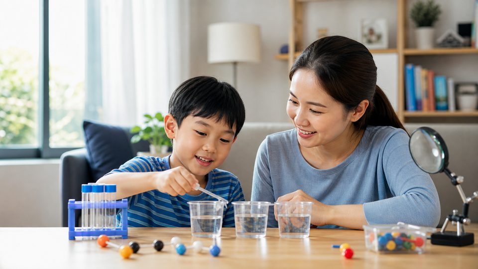Minh họa cách chơi đồ chơi rèn tập trung cho bé chuẩn bị vào lớp 1 cùng bé độ tuổi của bé không dùng chữ trên ảnh