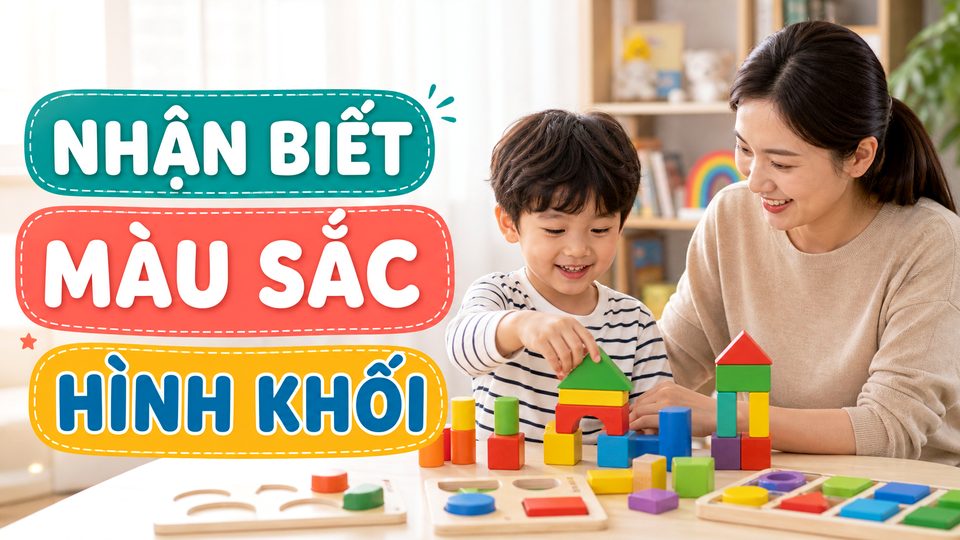 Phụ huynh chuẩn bị hoạt động đồ chơi montessori cho bé 2-5 tuổi cho bé độ tuổi của bé trong góc chơi an toàn