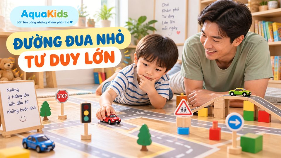 Phụ huynh chuẩn bị hoạt động đồ chơi stem cho bé cho bé độ tuổi của bé trong góc chơi an toàn