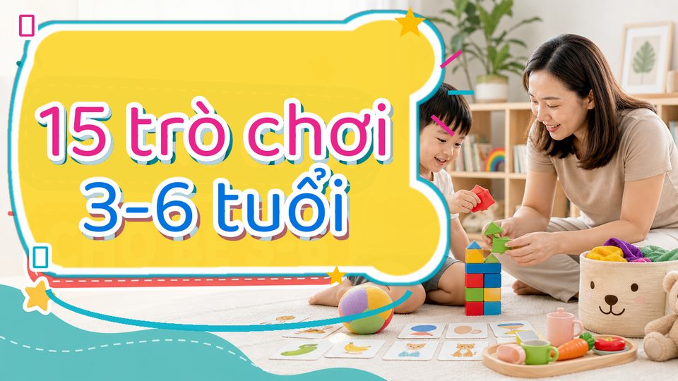 Minh họa cách chơi bé không chịu dọn đồ chơi cùng bé độ tuổi của bé không dùng chữ trên ảnh