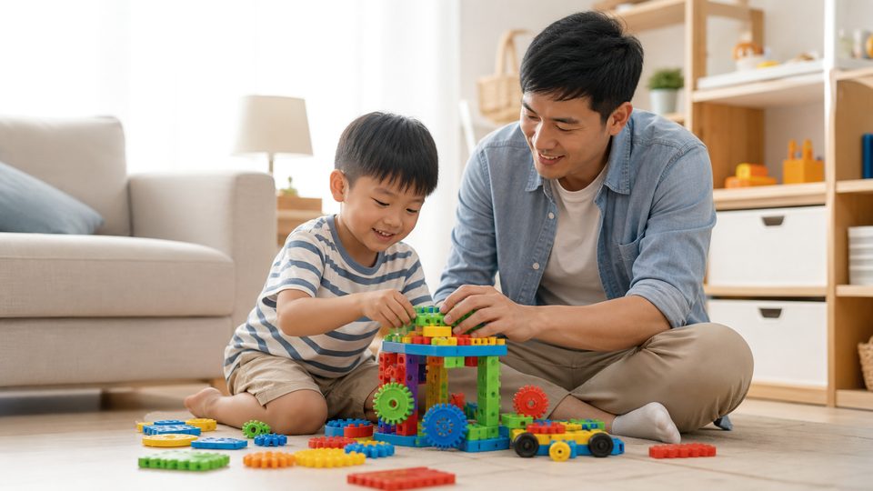 Phụ huynh chuẩn bị hoạt động cha mẹ bận rộn chơi gì với con trong 10-15 phút mỗi ngày? cho bé độ tuổi của bé trong góc chơi an toàn