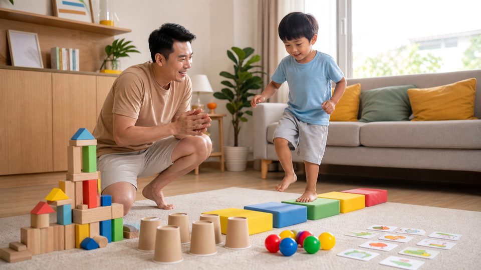 Phụ huynh chuẩn bị hoạt động đồ chơi montessori là gì? cách chọn đúng cho bé cho bé độ tuổi của bé trong góc chơi an toàn