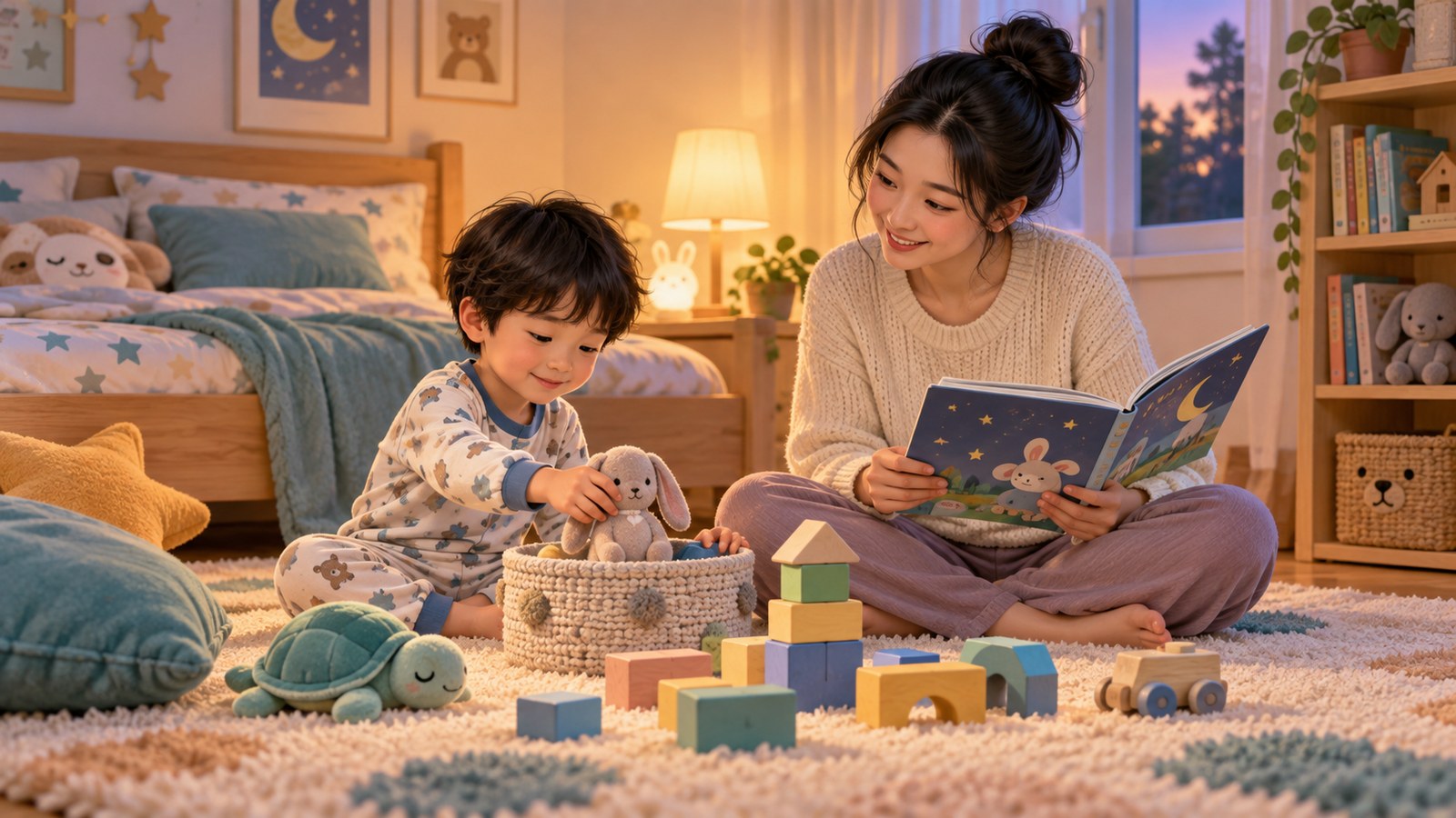 Chơi yên tĩnh trước giờ ngủ: 3 lựa chọn giúp bé hạ nhịp không cần màn hình