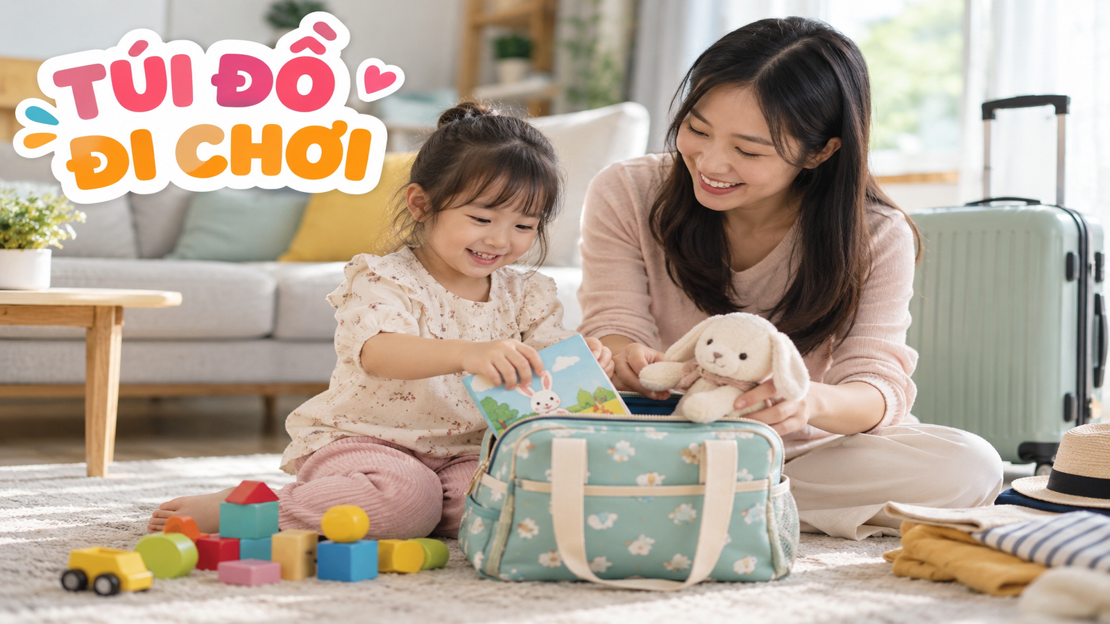 Túi đồ chơi đi du lịch cho bé 3-6 tuổi: mang gọn mà con vẫn chơi vui