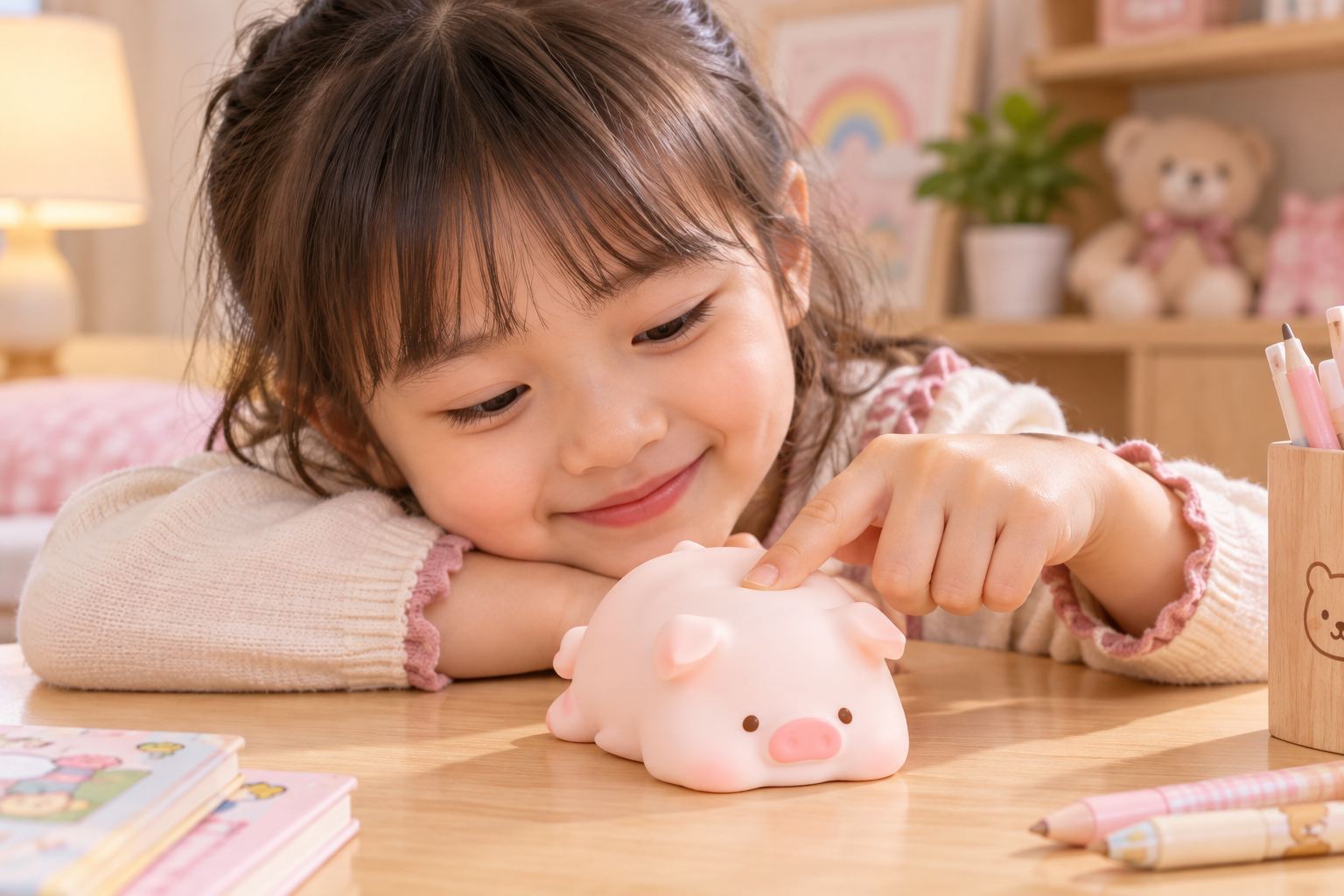 Squishy Heo Hồng Bóp Giảm Stress Đồ Chơi Mềm Mại Phụ Kiện Trang Trí Quà Tặng Dễ Thương Aquakids - Ảnh lifestyle / cách chơi