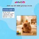 Đồ chơi thú bông Capybara thông minh biết nhảy, nhại tiếng và biết hát AquaKids