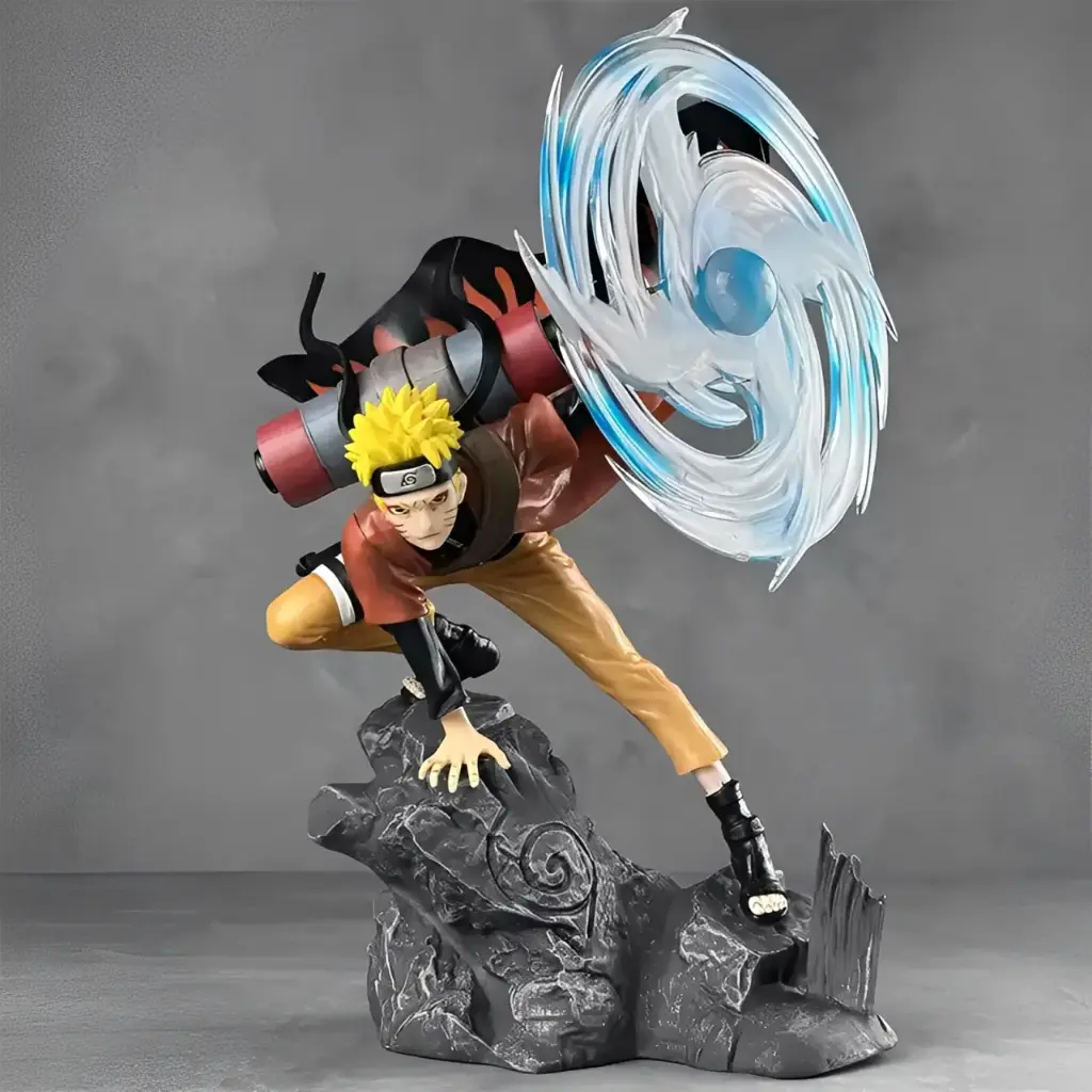 Mô hình naruto uzumaki nhân vật anime hiền nhân chiến đấu rasen shuriken Fullbox 32cm decor quà tặng bạn trai Aquakids