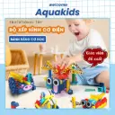 Bộ đồ chơi lắp ráp mô hình có động cơ gạch 3d stem robot cho bé Aquakids