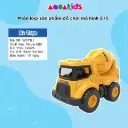 Đồ chơi mô hình xe ô tô công trình xe cứu hoả mini chạy có bánh đà quà tặng cho bé trai Aquakids