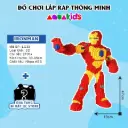 Đồ chơi lắp ráp nhân vật Siêu Anh Hùng Marvel ,Captain America,Spiderman,Ironman cỡ lớn bự 3D AquaKids