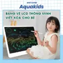Bảng vẽ LCD điện tử đa sắc tự xóa thông minh 16 inch kèm bút cho bé sáng tạo AquaKids