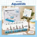 Đồ chơi khối tính toán số bằng gỗ, cộng, trừ, nhân, chia đối kháng tặng chuông cho bé AquaKids
