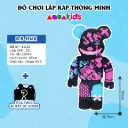 Đồ chơi lắp ráp nhân vật gấu bearbrick size lớn jinx 55cm AquaKids