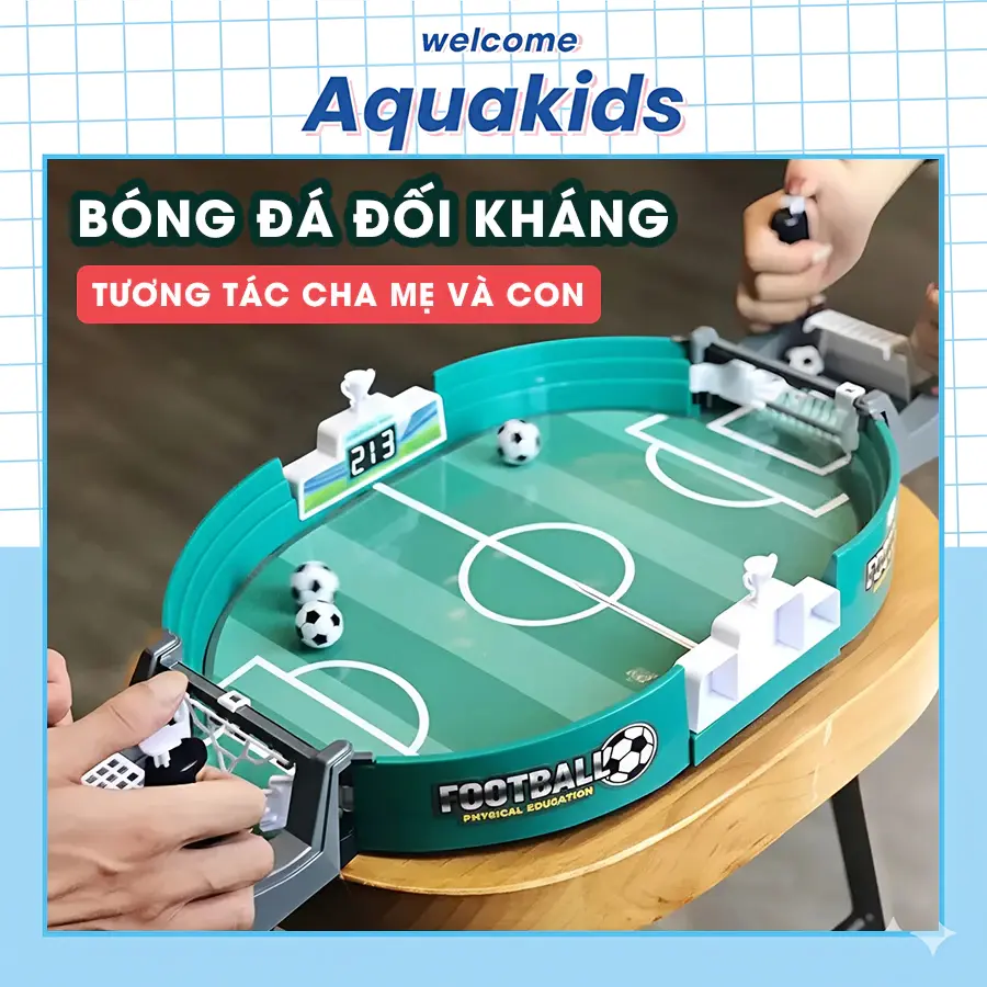 Bàn bóng đá dành cho trẻ em trò chơi bóng đá máy phóng trên máy tính để bàn sân bóng đá dành cho hai người AquaKids