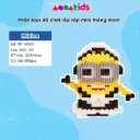 Đồ chơi lắp ráp mini minions xếp hình lắp ráp thông minh 3D cho bé Minion