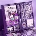 Set văn phòng phẩm hoạt hình nhân vật my Melody Kuromi cho bé tiểu học AquaKids