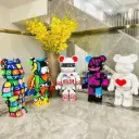 Đồ chơi lắp ráp nhân vật gấu bearbrick size lớn jinx 55cm AquaKids