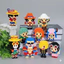Mô hình one piece mini luffy zoro naruto và các nhân vật lắp ráp xếp hình anime nhỏ giá rẻ