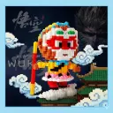 Black Myth Wukong mô hình Tôn Ngộ Không figure lắp ráp cầm gậy như ý 17cm