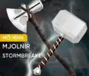 Mô hình búa Mjolnir StormBreaker của Thor vật liệu PU đàn hồi tốt kích thước 44x20x13