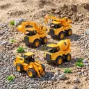 Xe thi công đồ chơi ô tô công trình xe tải xe cẩu xe ben trợ lực quán tính cho bé trai