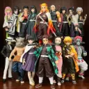 Mô hình nhân nhân vật 3D Kimetsu No Yaiba Demon Slayer Tanjirou Nezuko Zenitsu Inosuke Giyuu Shinobu KNY