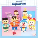 Doremon Mini Đồ Chơi Doraemon Lắp Ráp 3D Đô Rê Mon các nhân vật hoạt hình Doremon, Nobita, Chaien, Xuka, Xeko, Dore AquaKids