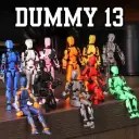 Mô hình dummy 13 robot figure kit khớp cử động linh hoạt kèm phụ kiện 4 vũ khí và 6 bàn tay Aquakids