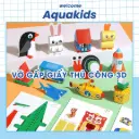 Sách gấp giấy Origami 3D thủ công cho bé phát triển tư duy logic đồ chơi giáo dục mẫu gấp đa dạng AquaKids