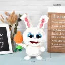 Mô hình đồ chơi lắp ráp thỏ Snowball nhân vật cỡ lớn 30cm Aquakids