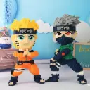 Mô hình đồ chơi lắp ráp Naruto, Sasuke, Kakashi nhân vật cỡ lớn 35cm Aquakids