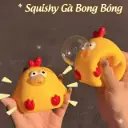 Đồ chơi Squishy Gà Bong Bóng bóp xả stress siêu mềm cute đáng yêu Aquakids