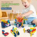 Bộ đồ chơi lắp ráp mô hình có động cơ gạch 3d stem robot cho bé Aquakids