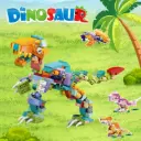 Mô hình lắp ráp Khủng long T-Rex bạo chúa set 12 in 1 xếp hình thông minh quà tặng cho bé cỡ lớn Aquakids