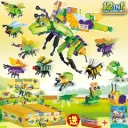 Mô hình lắp ráp côn trùng ong chúa set 12 in 1 xếp hình thông minh quà tặng cho bé cỡ lớn Aquakids