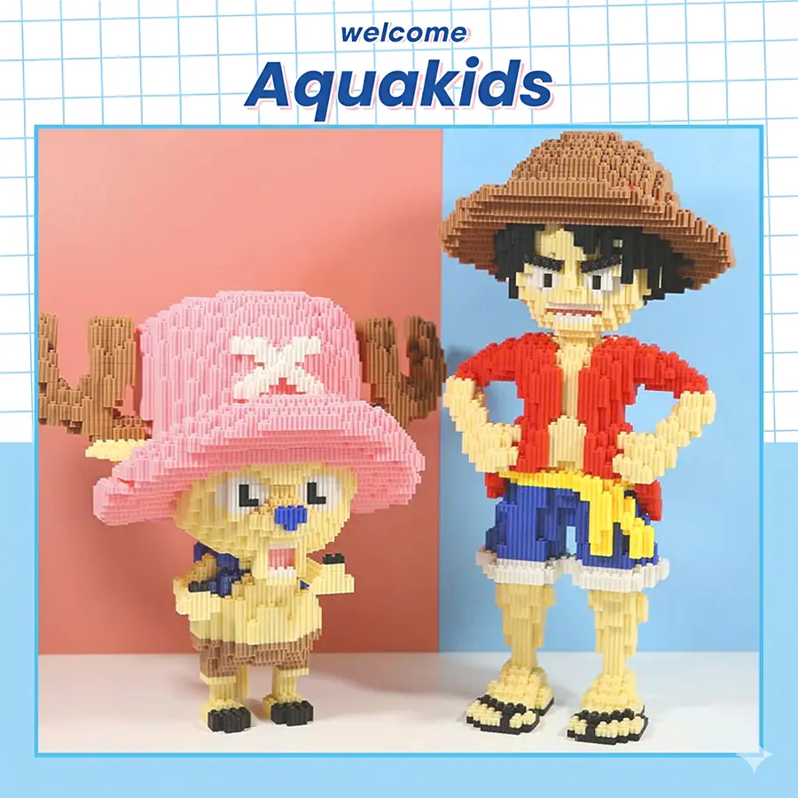 Mô hình one piece lắp ráp luffy zoro choper anime to cỡ lớn 46cm Aquakids